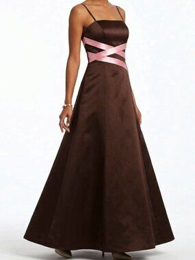 WTOO by Watters & Watters Crinoline A Line Skirt Satin Gown NEW- Sz. 10